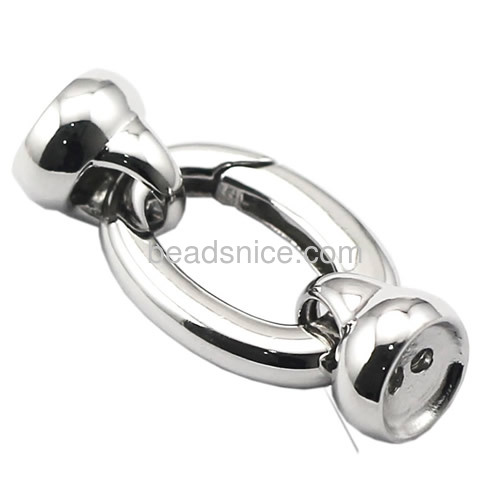 Spring ring clasp 925 sterling silver clasps for jewelry bracelet making