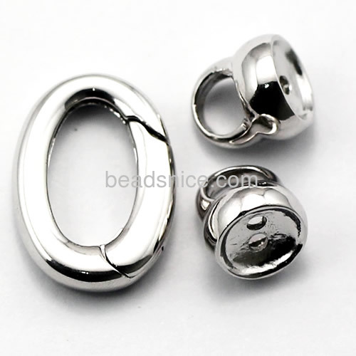 Spring ring clasp 925 sterling silver clasps for jewelry bracelet making