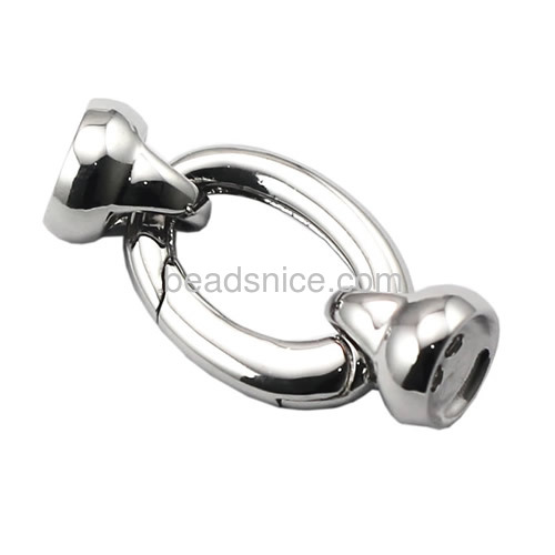 Spring ring clasps 925 sterling silver simple style clasp jewelry findings