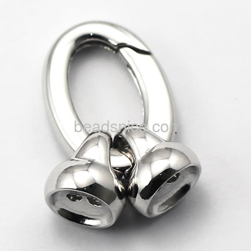 Spring ring clasps 925 sterling silver simple style clasp jewelry findings