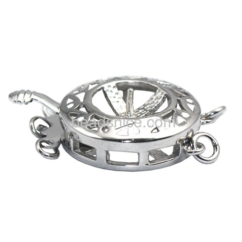 Box clasp 925 sterling silver bracelet clasp necklace clasps accessory for jewelry making