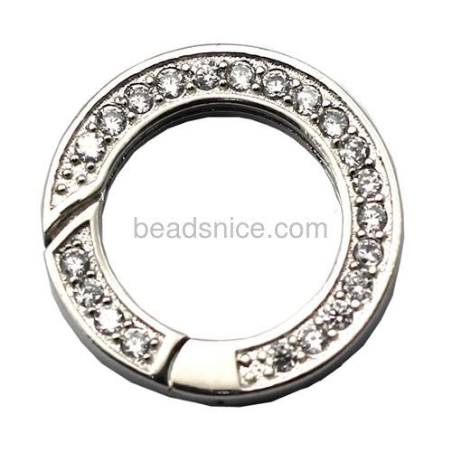 Spring ring clasp 925 sterling silver jewelry parts spring ring clasps