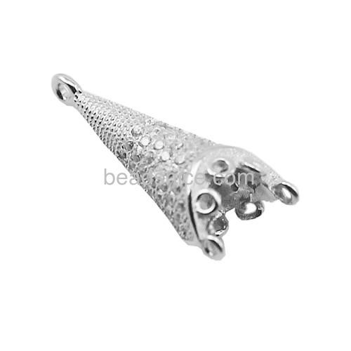 Chandelier component 925 sterling silver jewelry setting for jewelry making