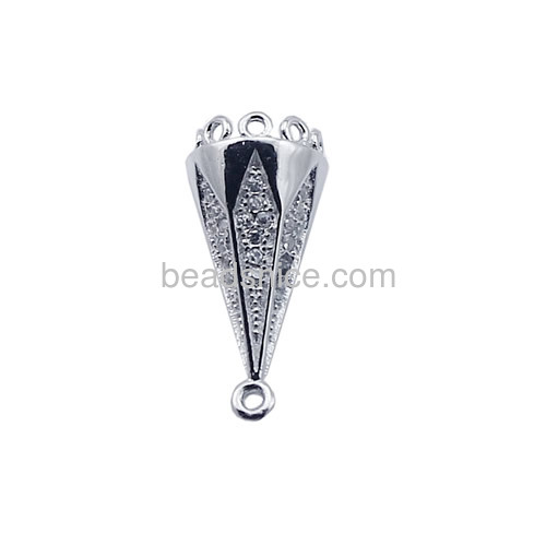 Chandelier component 925 silver pendant findings for jewelry making