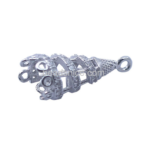 Chandelier component 925 sterling silver jewelry making supplies