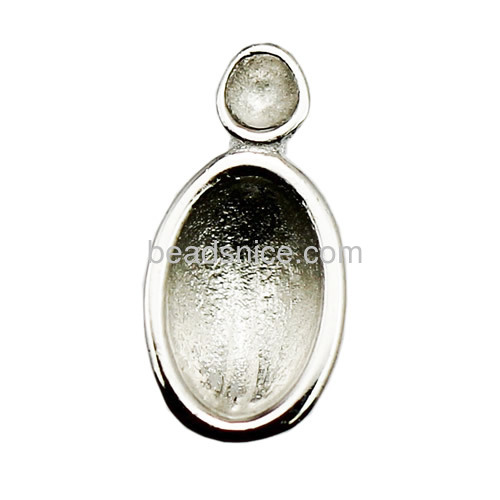 Silver pendant base settings tiny charm pendant for necklace diy gift for girls wholesale jewelry making supplies sterling silve