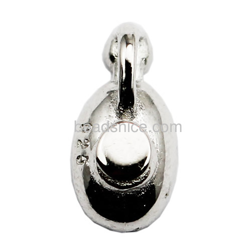 Silver pendant base settings tiny charm pendant for necklace diy gift for girls wholesale jewelry making supplies sterling silve