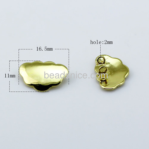A sheet of cloud  pendant   brass