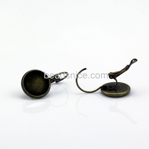 Earring pendant trays ,brass,flat round