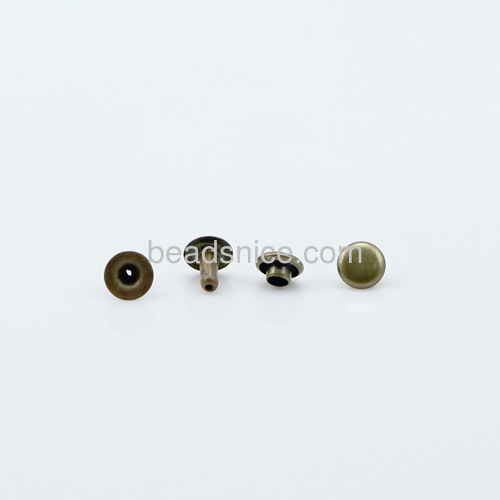 Flat round rapid rivet studs,brass,punk  Leathercraft,