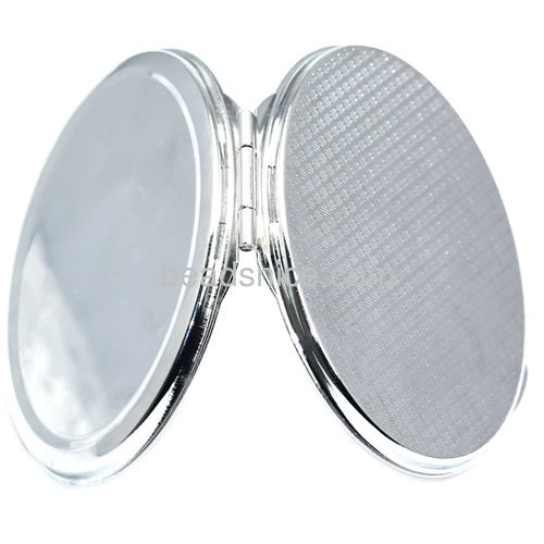 Cosmetic mirrors photo jewelry making zinc alloy fashion gift for women oval