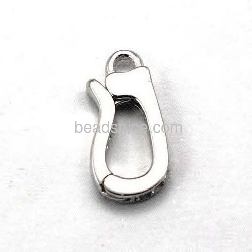 925 sterling silver clasp necklace component jewelry clasps micro pave cz