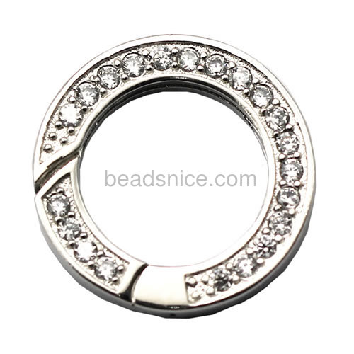 Spring ring clasps 925 sterling silver clasps for necklace making