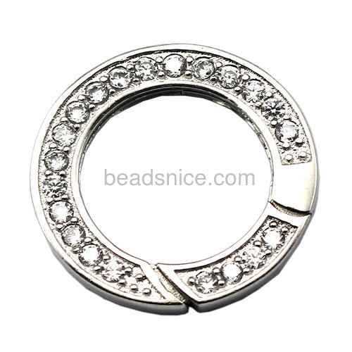 Spring ring clasps 925 sterling silver clasps for necklace making