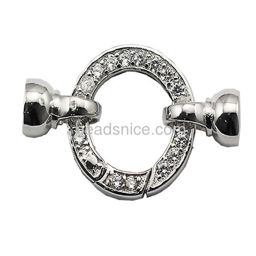 Spring ring clasps high quality 925 sterling silver clasp accessories for jewelry making