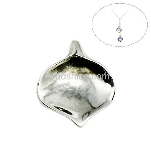 New pendant setting sterling silver pendant base for jewelry making diy gift for women