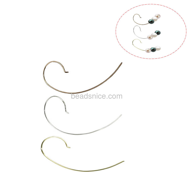 Earwire earring hook jewelry wholesale 925 sterling silver pin size 1mm