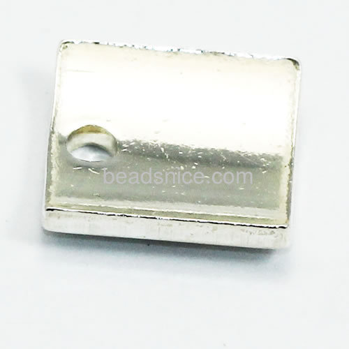 Stamping blank rectangle 18 gauge sterling silver stamping charm
