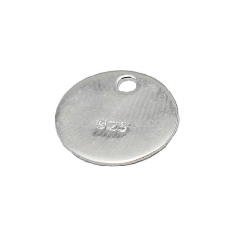 Sterling silver blank disc tag great left plain to add sparkle or to adorn the fringes of a scarf 18 gauge