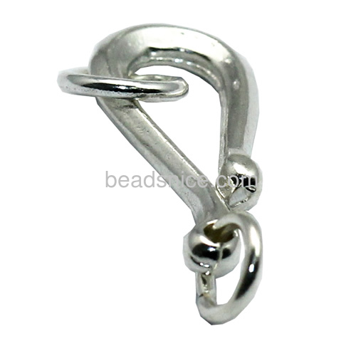 925 sterling silver hook and eye clasp for pearl necklaces bead bracelet for women