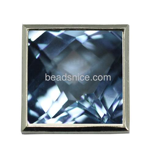925 sterling silver square bezel setting cabochon setting 18x18mm depth 1mm