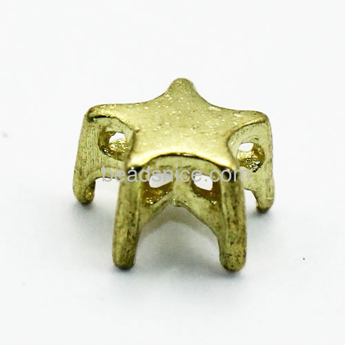 Pendant setting brass fashion jewelry accessories wholesale star-shaped