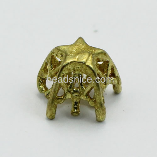 Pendant setting brass jewelry findings for jewelry making star-shaped