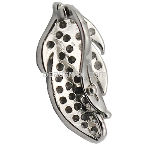 Fancy 925 sterling silver decoration leaf jewelry findings for jewelry for women