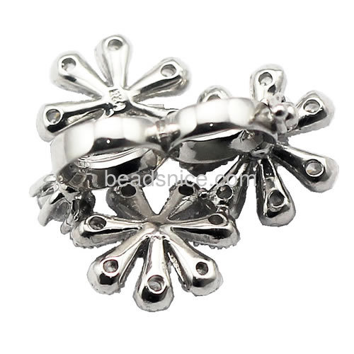 925 sterling silver fold over high end clasp for necklace jewelry making
