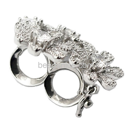925 sterling silver fold over high end clasp for necklace jewelry making