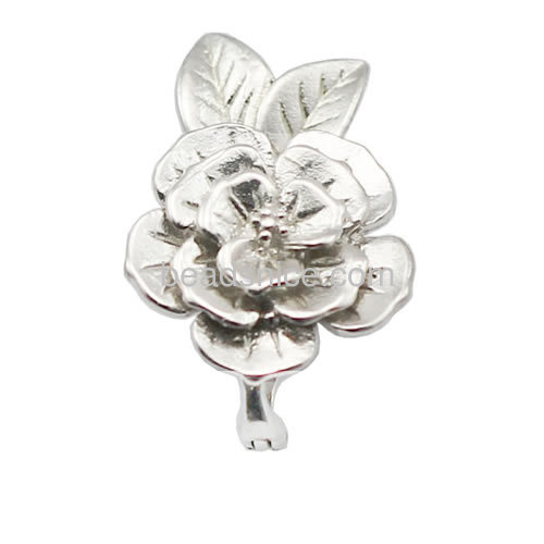 Jewellery clasps 925 sterling silver magnetic flower clasp for costume jewellery women necklace