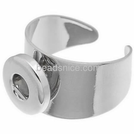 Brass Button Chunks Ring  , lead-safe, nickel-free,