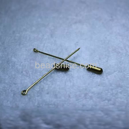 Brass Eye Pins , lead-safe, nickel-free,
