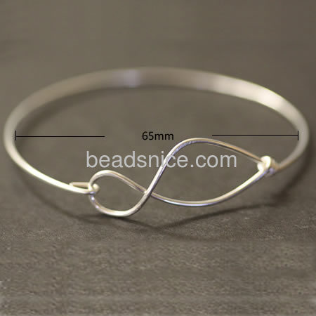 Initial bracelet  , lead-safe, nickel-free,