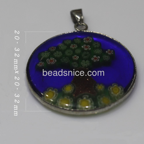 Lampwork jewelry pendant