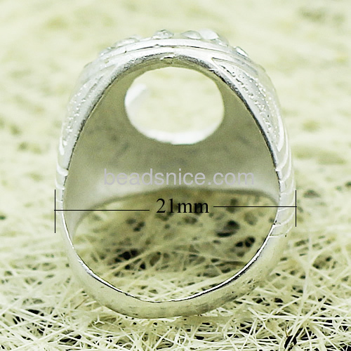 Ring setting cabochon bezel cup jewelry accessories brass with rhinestone nickel free  lead safe