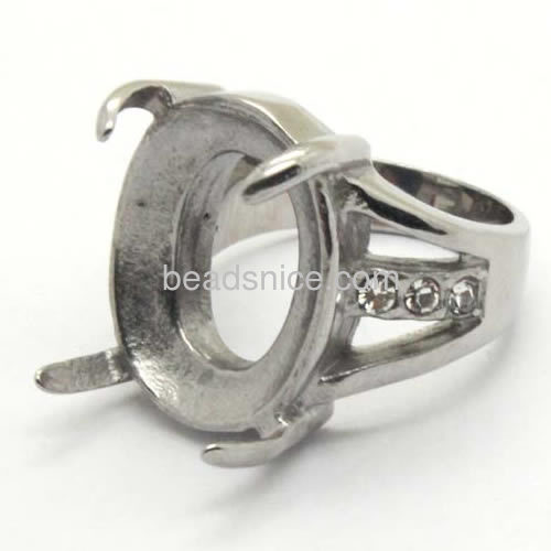 Stainless steel ring settting bezel  more size for your choose
