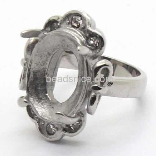 Stainless steel ring settting bezel  more size for your choose
