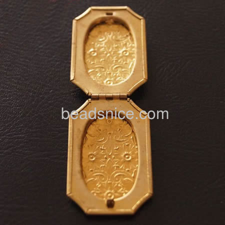 New Design Brass  Photo Locket DIY Gift for your sweetheart