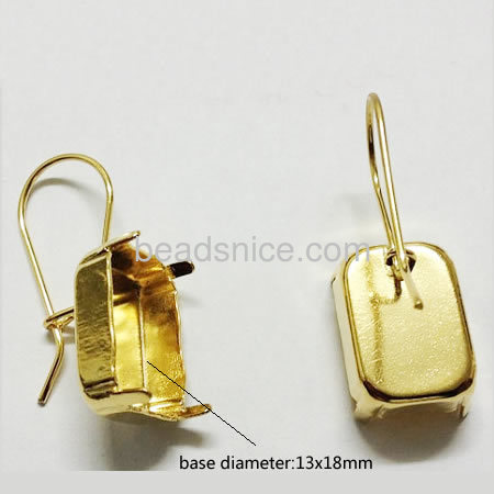 Brass Earring Pendant Trays,Lead-Safe,Nickel-Free,rack plating,