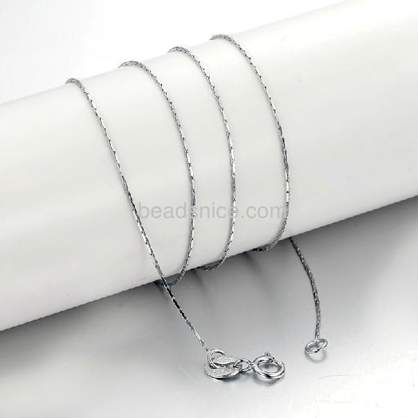 925 sterling silver chain necklace silver necklace bamboo