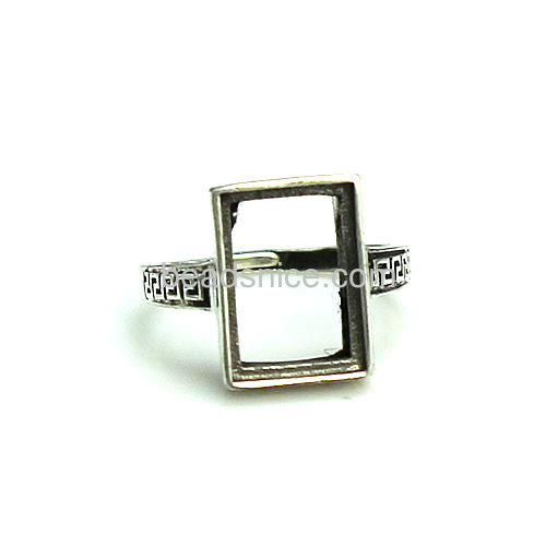Mens Thailand Sterling Silver Ring Setting