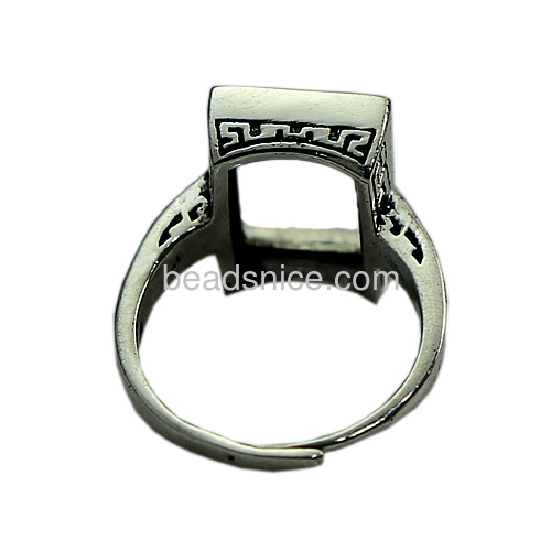 Mens Thailand Sterling Silver Ring Setting