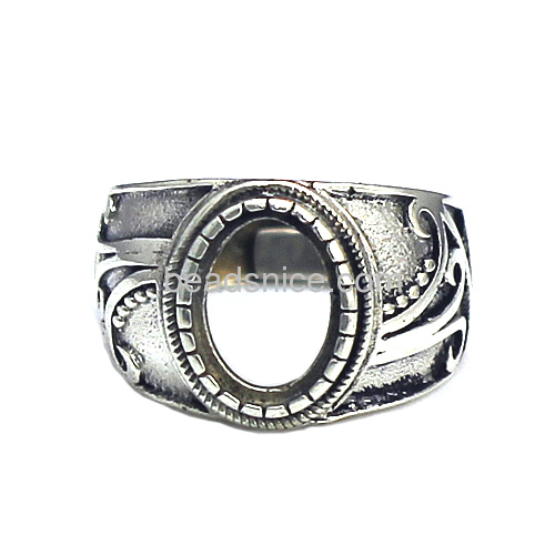 925 Sterling Silver Jewelry for Cabochon Ring Setting