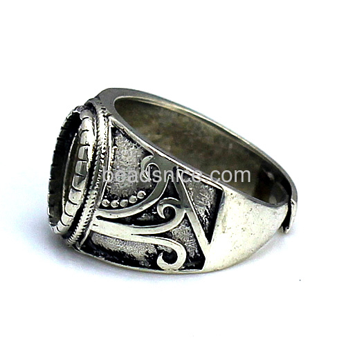 925 Sterling Silver Jewelry for Cabochon Ring Setting
