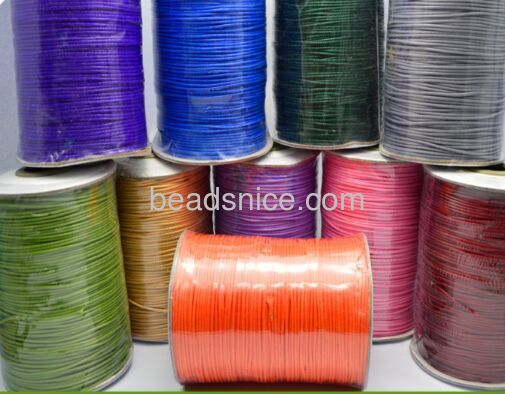 Kerea environmental protection wax cords  Round Wax Cords String Rope Jewelry Beading String For Bracelet