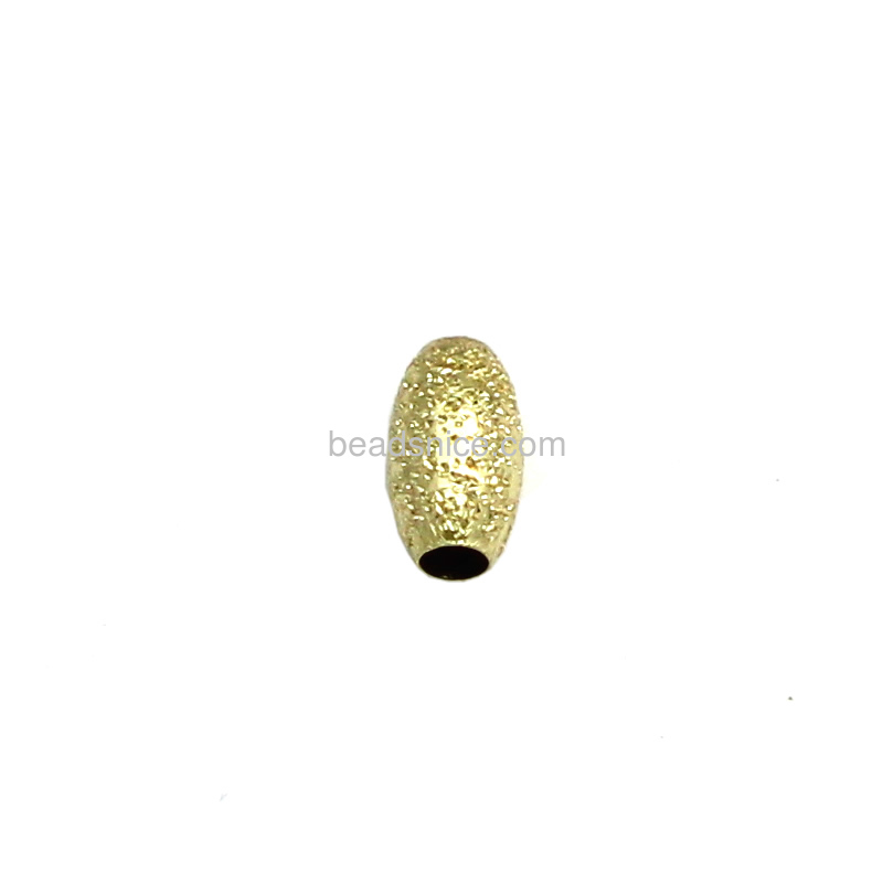 Wholesale beads brushed fashion jewelry finding nice for DIY gifts brass oval