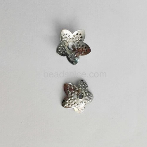 Beads cap metal flower domed bead cap end caps wholesale fashion jewelry accessories stainless steel DIY