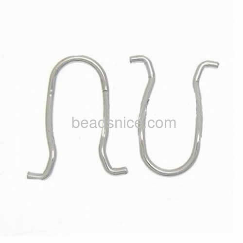 Stainless steel ear wire fingernail earring post backs wholesale jewelry accessories DIY