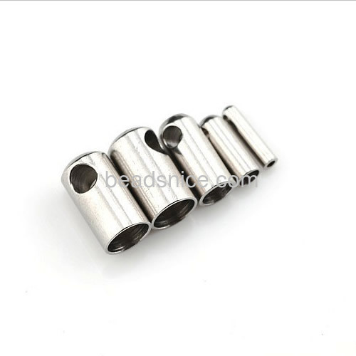 Metal end cap necklace end cord crimps caps end caps wholesale jewelry accessories stainless steel fit 2.4mm Metal end cap necklace end cord crimps caps end caps wholesale jewelry accessories stainless steel fit 2.4mm